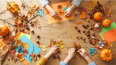 Ferienprogramm: Kürbisschnitzen, Kreative Herbstgirlanden & Windspiele basteln