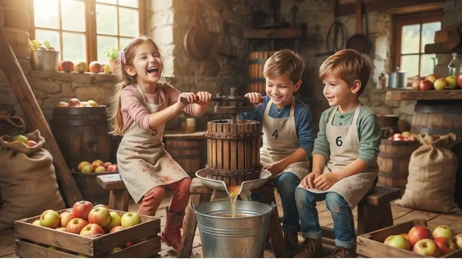 Obst- und Blumenverein Donsieders e.V.: KITA Kleine Heimat - Vom Apfel zum köstlichen Saft