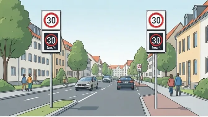 Stadt appelliert an Verkehrsteilnehmer - Geschwindigkeitsbegrenzungen beachten und Rücksicht nehmen