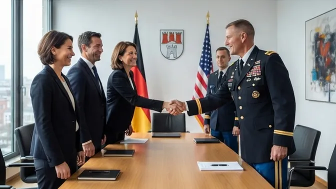 Besuch vom Kommandeur der USAG