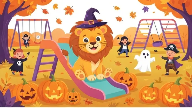 Halloween auf dem Spielplatz