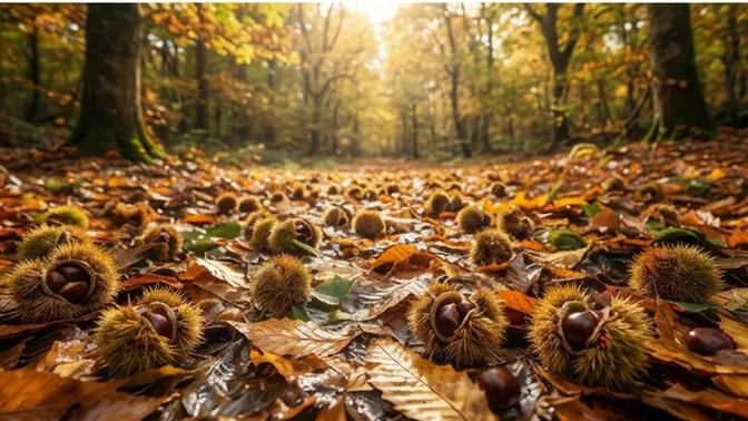 Herbstgefühle beim Keschde sammeln