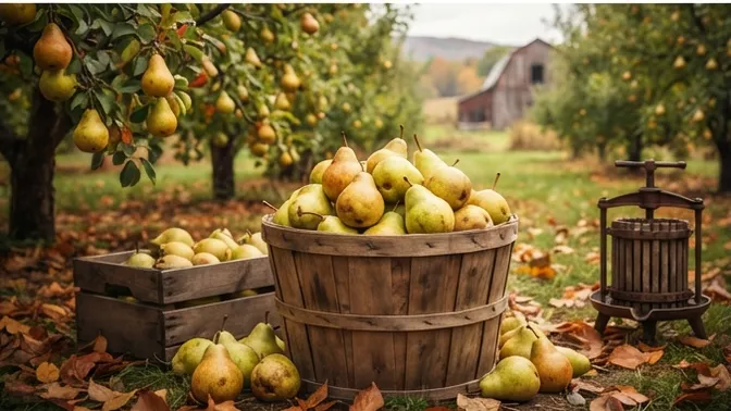 Aufruf zur Weinbirnenlese und Keltern