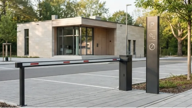 Parkplatz am Bürgerhaus gesperrt