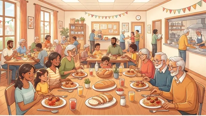 Spaghetti-Familiengottesdienst in Heltersberg
