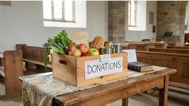 Lebensmittelspenden für bedürftige Personen in Mehlingen