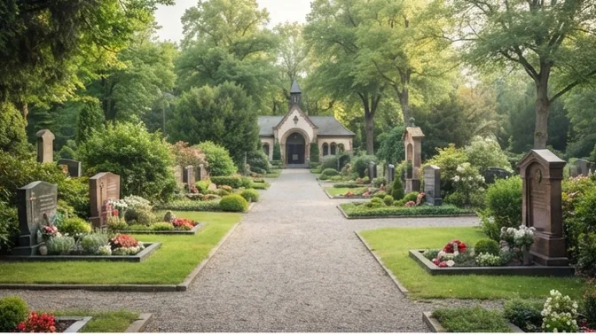 Einebnung von Grabstätten auf dem Friedhof der Gemeinde Merzalben