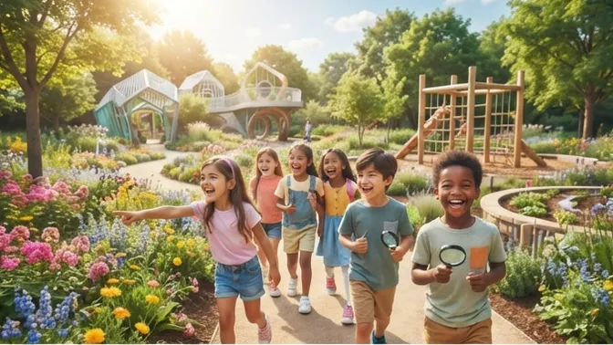 Ausflug der Vorschulkinder in die Gartenschau