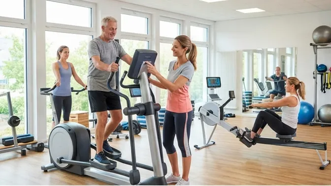 Reha-Sport im Vitalis mit moderner Technik und guter Betreuung