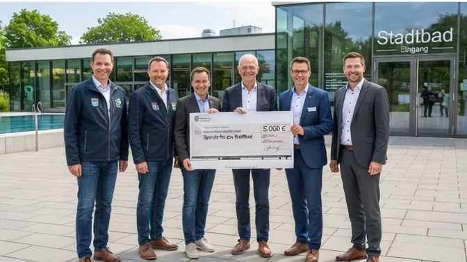 Swim&Run im Freibad Winnweiler: Sportlicher Erfolg bringt 1.340 Euro für den guten Zweck