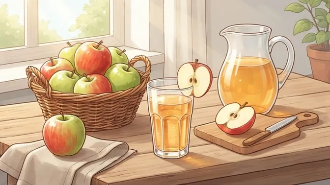 Ich presse meinen eigenen Apfelsaft!