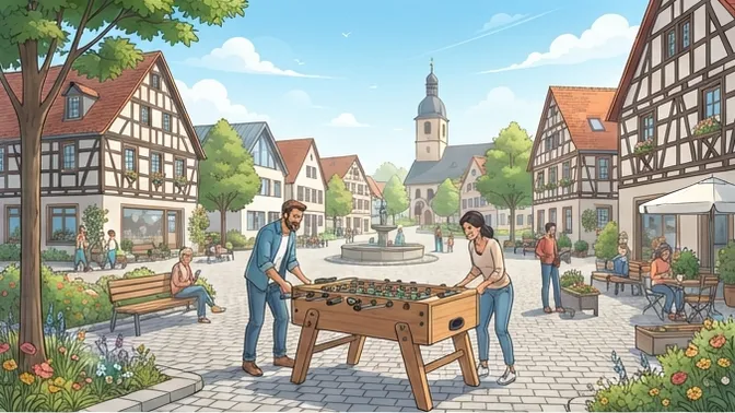 Auf dem Dorfplatz tut sich was: Neue Attraktionen und starkes Ehrenamt