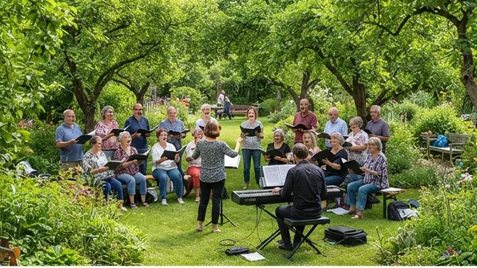 Gesangverein Münchweiler/Alsenz: LEADER-Förderung für E-Piano und Chorkonzert im Stall