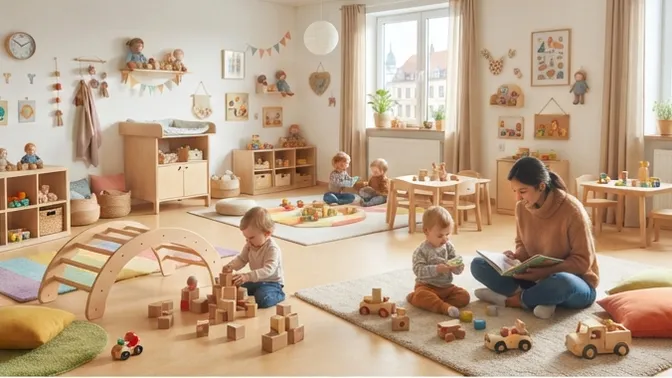 Kindertagesstätte Regenbogen, Katzweiler: Die Kita Regenbogen nimmt Kinder ab 8 Wochen