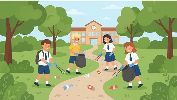 Müllsammelaktion der Grundschule: Gemeinsam für eine gesunde Welt
