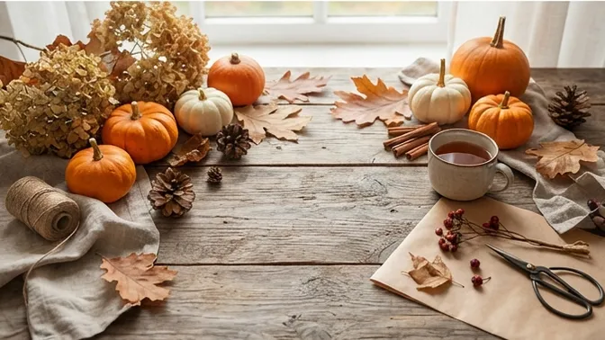 Kreativer Kurs über „Herbstdekorationen selbst gestalten“