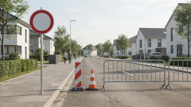 Vollsperrung der Gartenstraße 1 bis Ecke Eckstraße in Sembach
